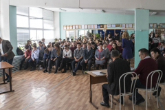 Встреча в Томпонской многопрофильной гимназии имени Вячеслава Штырова. п. Хандыга. 2 апреля 2018 г.